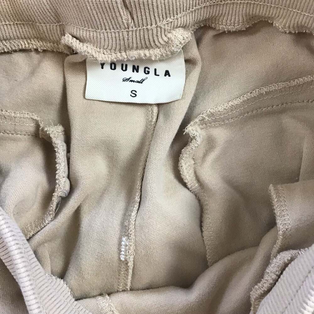 YoungLA Model #210 Jogger Sweatpants Size Small Tan Beige Active - Picture 8 of 12
